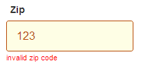 Customized 'field with error' CSS